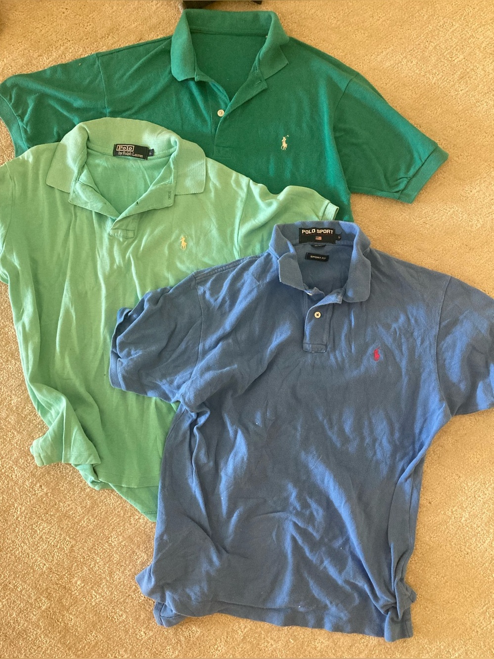 Ralph Lauren polo shirts bundle of 3